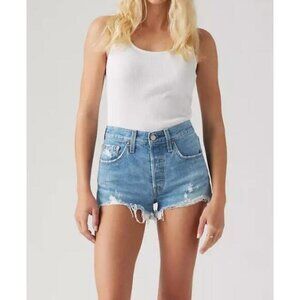 Levi 501 Classic Shorts Medium Wash  28